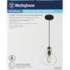 Westinghouse One-Light Adjustable LED Mini Pendant ORB, Clear Glass 6102600